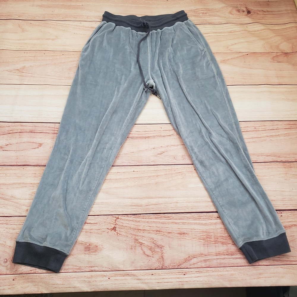 Daniel Buchler Pants Mens Medium Velour Lounge‎ Joggers Drawstring Pockets Soft